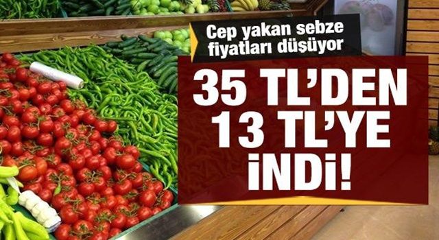 Cep yakan sebze fiyatları geriledi: Salatalık 35 TL'den 13 TL'ye düştü