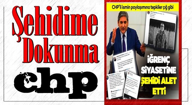 CHP'de yeni skandal! Şehidin fotoğrafını paylaşıp 'barışamadık, yaşatamadık' dedi!