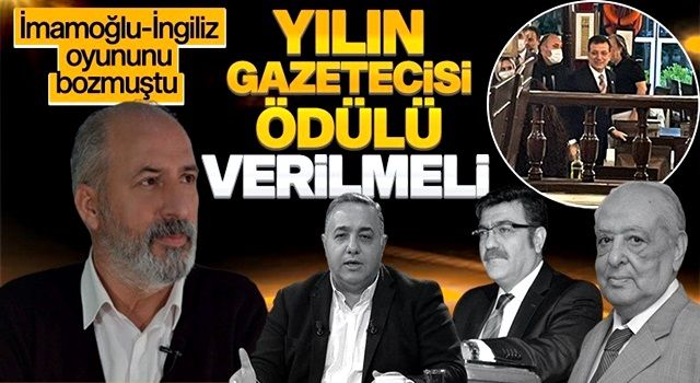 Rakı-balık skandalını ortaya çıkaran Alçayır’a övgü: Yılın Gazetecisi Ödülü verilsin