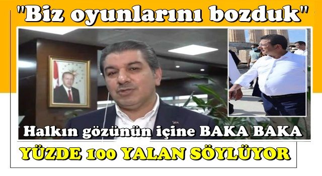 Tevfik Göksu : ''Halkın gözlerinin içine baka baka yalan söylüyor...''