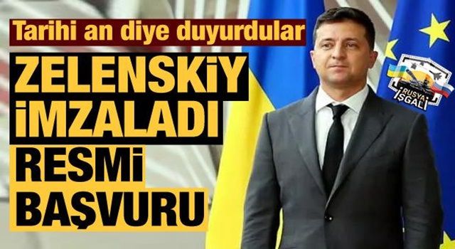 Ukrayna'dan AB'ye resmen başvuru!