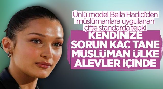 Bella Hadid, Müslüman mültecilere uygulanan çifte standarda tepki gösterdi