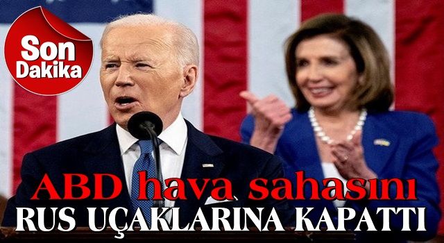 Biden açıkladı: ABD hava sahasını Rus uçaklarına kapattı