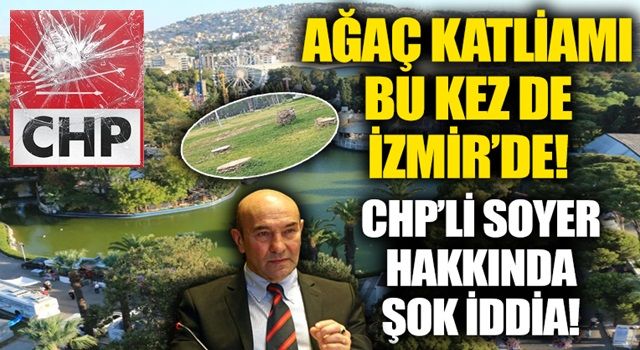 İstanbul'dan sonra İzmir'de ağaç katliamı! CHP'li belediye Kültürpark'ın sembollerini kesti!