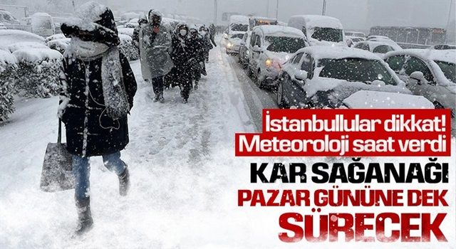 Meteoroloji Genel Müdürlüğü uyardı! İstanbul pazara kadar kar yağışının etkisine girecek...