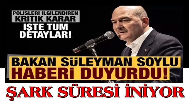 Soylu'dan 'Emniyet Yönetmeliği' ile ilgili açıklama! Şark süresi iniyor, işte tüm detaylar