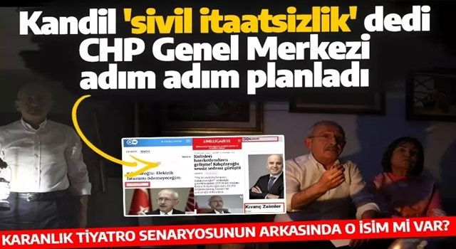 CHP Genel Merkezi'nin propaganda ekibi karanlık tiyatroyu adım adım kurgulamış