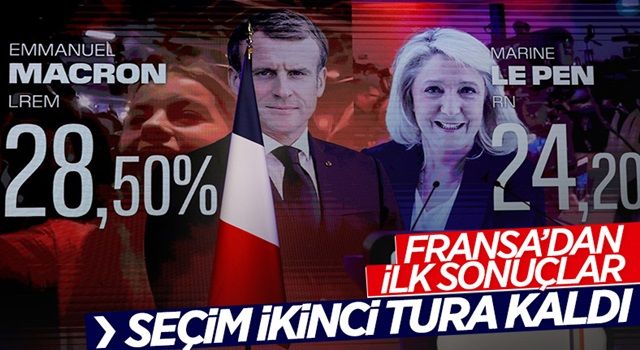 Fransa seçimlerinde Macron ve Le Pen ikinci tura kaldı