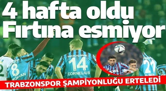 Lider şampiyonluğu erteledi! Trabzonspor Karagümrük’e takıldı