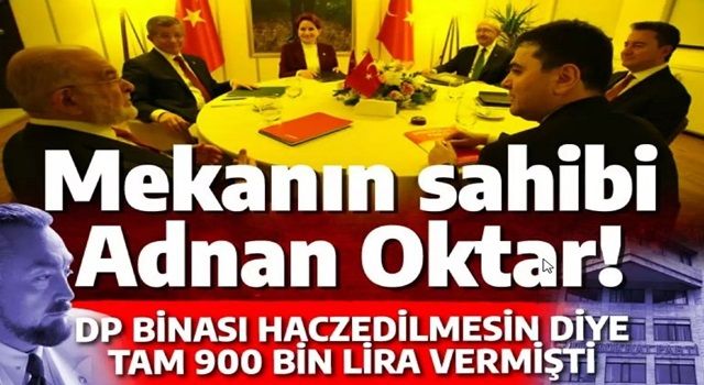 Masa bu kez Gültekin Uysal'ın fakat mekan Adnan Oktar'ın! Altılı İttifak kediciklere minnettar