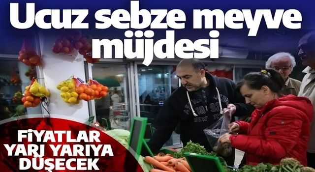 Vatandaşa ucuz sebze meyve müjdesi! Fahiş fiyatlar yarı yarıya düşecek işte o tarih