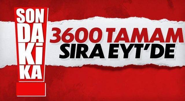 3600 ek gösterge çalışması tamamlandı