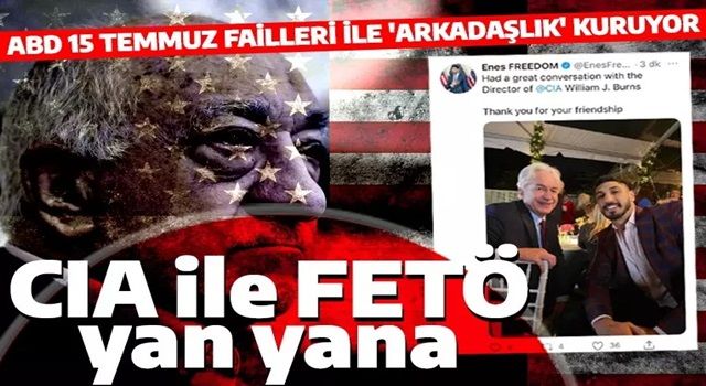 ABD göstere göstere teröre destek vermeye devam ediyor! CIA direktörü FETÖ'cü Kanter ile yan yana