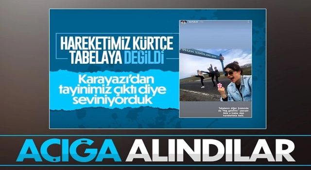 Erzurum'da tabelalı paylaşım yapan öğretmenler açığa alındı