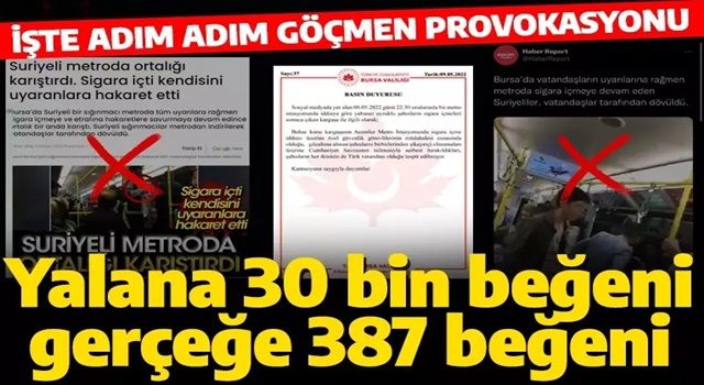 Göçmen provokasyonunun son halkası! Yalanlar gerçeklerden daha hızlı yayılıyor