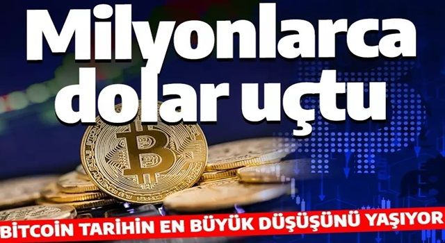 Son dakika: Bitcoin dibi gördü! Son yılların en büyük düşüşü yaşanıyor