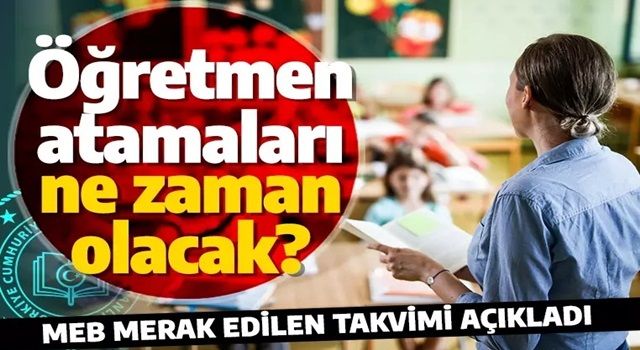 Bakan Özer'den son dakika açıklaması: 20 bin öğretmen atama takvimi açıklandı