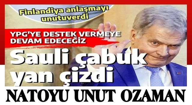 Finlandiya çok çabuk yan çizdi: YPG'ye destek vermeye devam edeceğiz