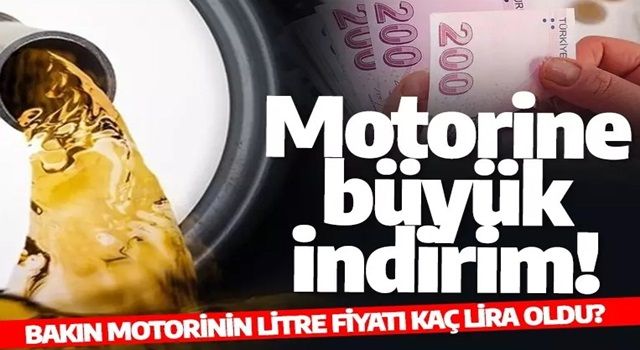 Motorine büyük indirim geldi! Bakın motorinin litre fiyatı kaç lira oldu