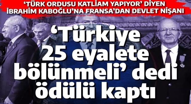 'Türkiye 20-25 eyalete ayrılmalı' diyen CHP'liye Fransızlar üstün hizmet madalyası verdi! Tören sırasında Türk topçuları Suriye'de Lafarge'ı bombalıyordu