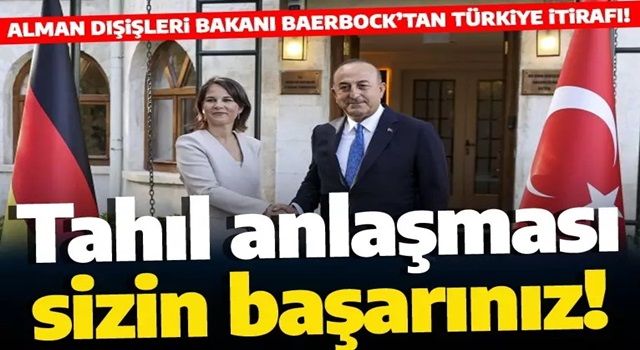 Alman Bakan'dan itiraf: Tahıl anlaşması Türkiye'nin başarısı