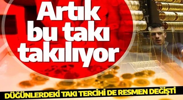 Altın fiyatları yükselince vatandaşlar düğünde artık bakın ne takıyor