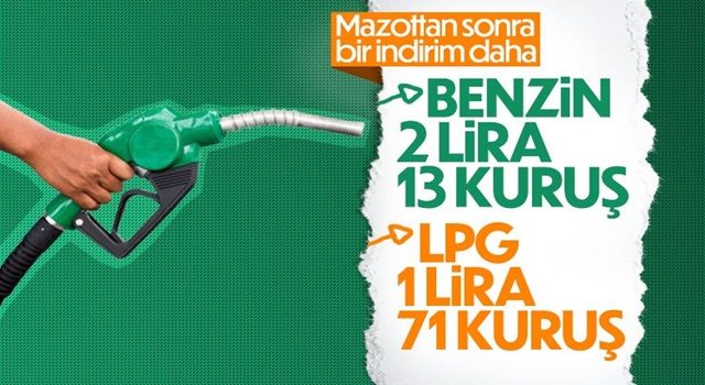 Benzine ve otogaza indirim