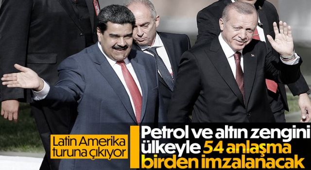 Cumhurbaşkanı Erdoğan'dan Venezuela'ya iadeiziyaret