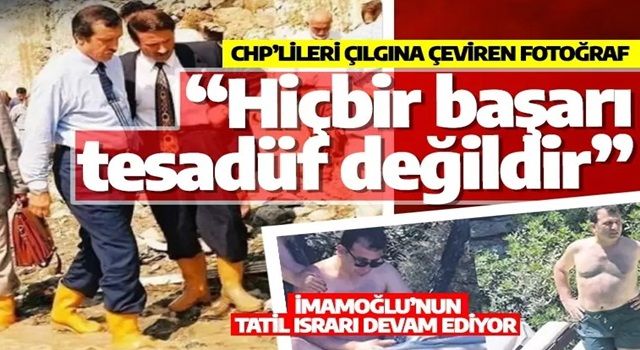 Cumhurbaşkanı Erdoğan'ın çizmeli fotoğrafı CHP'lileri çılgına çevirdi! İmamoğlu tatilde