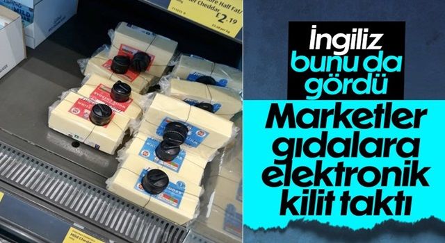 İngiltere'de marketlerde bazı gıdalara elektronik kilit takıldı