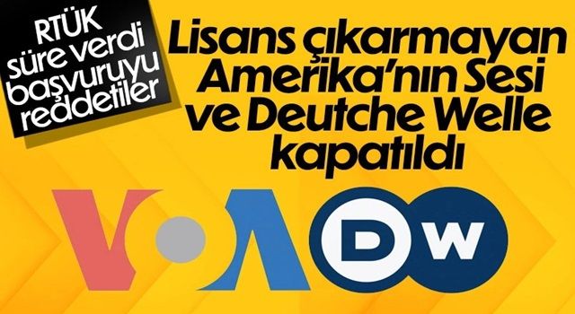 RTÜK'e lisans başvurusu yapmayan Amerika’nın Sesi ve Deutsche Welle Türkçe'ye erişim engeli