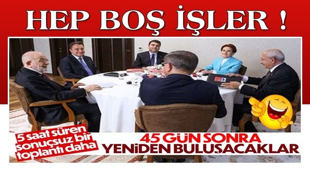 6’lı masa ilk turun son toplantısını tamamladı