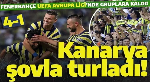 Fenerbahçe UEFA Avrupa Ligi'nde gruplarda! Austria Wien'e iki maçta 6 gol