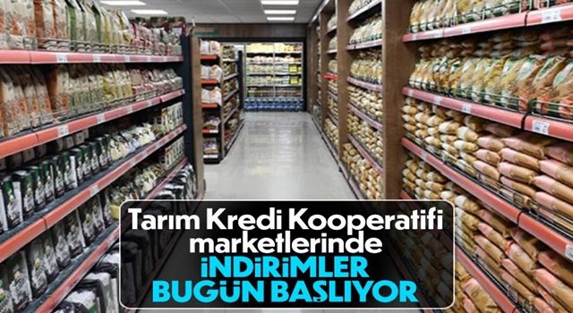 Tarım Kredi Kooperatifi marketlerinde indirim dönemi başlıyor