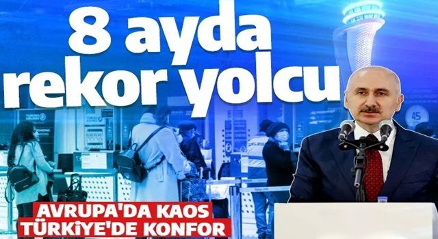 Bakan Karaismailoğlu havalimanlarından yararlanan yolcu sayısı söyledi: Yıllık yüzde 56,9 oranında arttı!