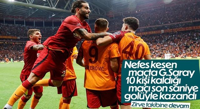 Galatasaray, Gaziantep FK'yı mağlup etti