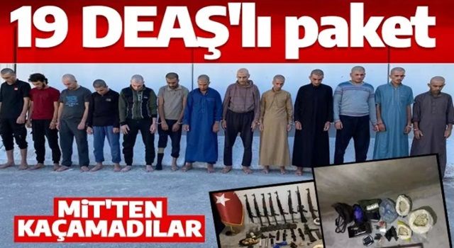 MİT'ten Suriye'de operasyon! Saldırı hazırlığındaki 19 DEAŞ'lı yakalandı