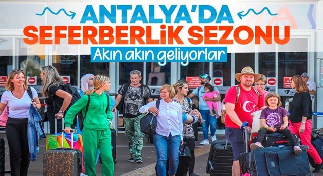 Ruslar, seferberlik ilanıyla Antalya'ya akın etti