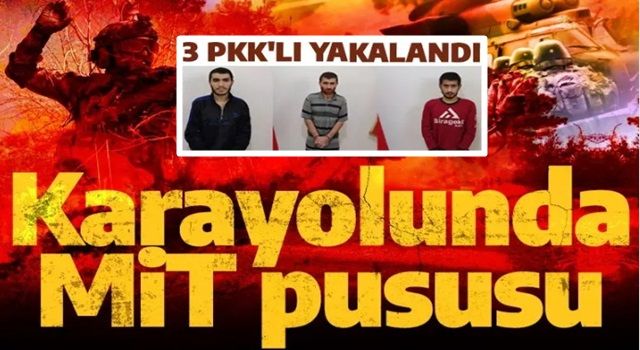 Son dakika: MİT'ten Suriye'de nokta operasyonu! 3 PKK'lı yakalandı