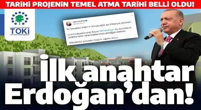 Tarihi sosyal konut projesinde temel atma tarihi belli oldu! Bakan Kurum açıkladı