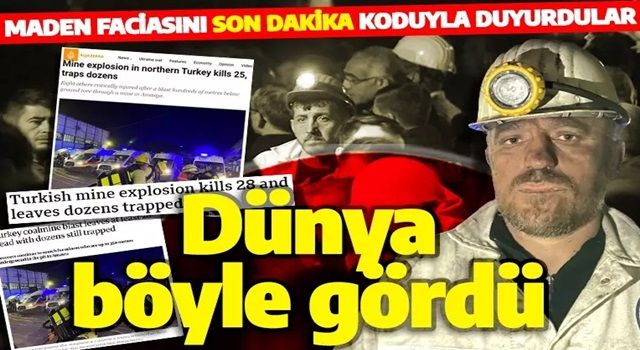 Bartın'daki maden faciası dünya basınında! Son dakika koduyla duyurdular