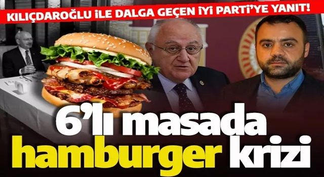 CHP ile İYİ Parti arasında "hamburger" atışması!