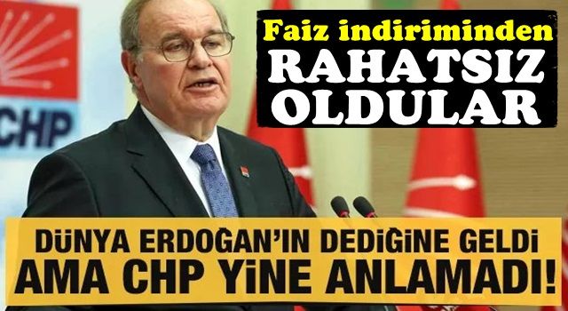 Dünya anladı CHP anlamadı! Faiz indiriminden rahatsız oldular