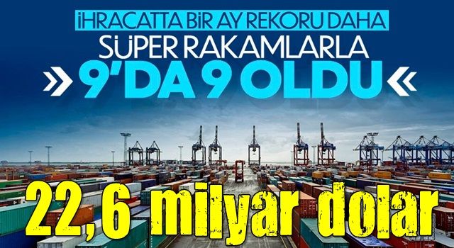 Eylül ayı ihracat rakamları açıklandı