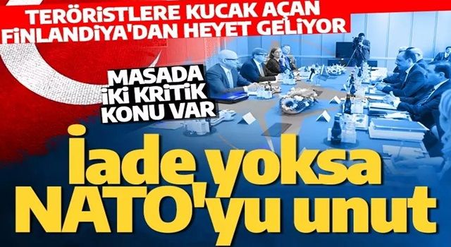 Finlandiya heyeti, Türkiye'ye geliyor! Teröristlerin iadesi istenecek