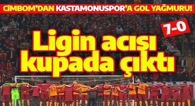 Galatasaray'dan gol patlaması! Kupada Kastamonuspor'u dağıttılar: 7-0