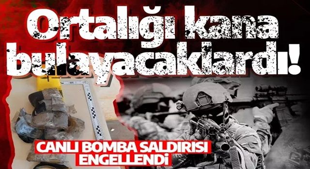 İçişleri duyurdu: Ortalığı kana bulayacaklardı! Canlı bomba yeleği ele geçirildi