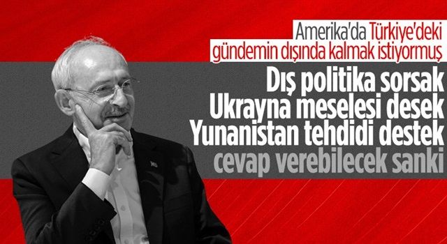 Kemal Kılıçdaroğlu: Türkiye'deki tartışmaların dışında kalmak istiyorum