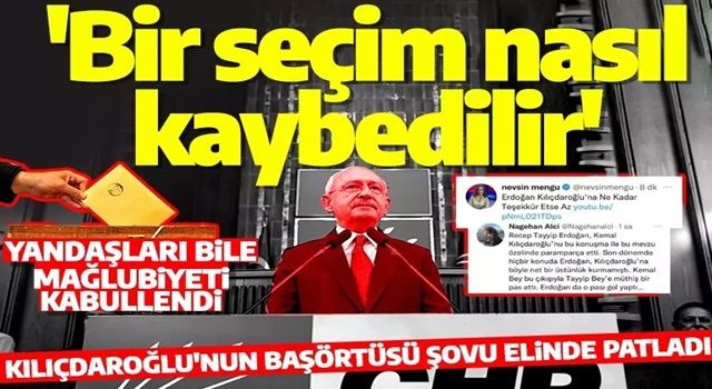 Kılıçdaroğlu'nun başörtü şovu elinde patladı! Tepkiler çığ gibi: Erdoğan Kılıçdaroğlu'nu paramparça etti