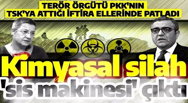 Terör örgütü PKK'nın 'kimyasal' yalanı elinde patladı! Silah dediler 'sis makinesi çıktı'